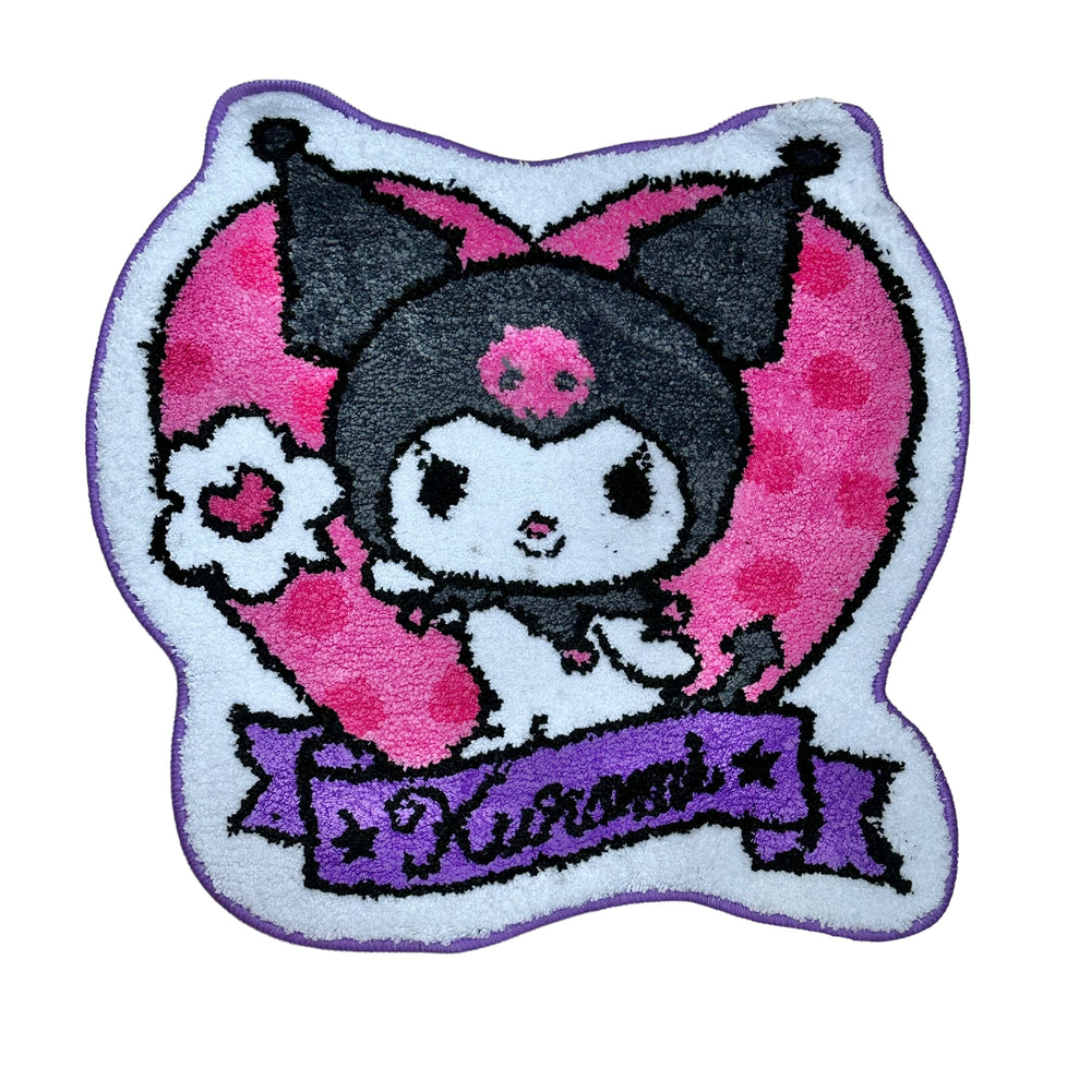 Kuromi "Applique" Die-Cut Rug