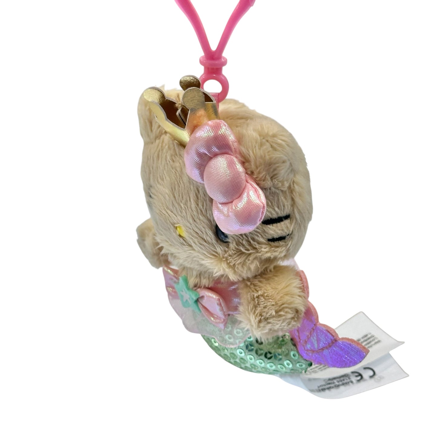 Hello Kitty "Spangle Mermaid" Tan Mascot Clip On