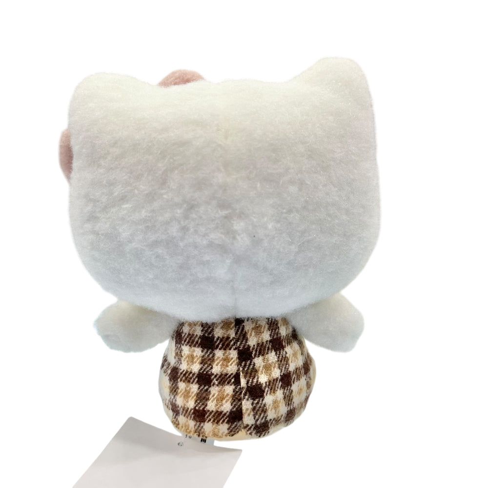 Hello Kitty "Mocha Check" 7in Plush