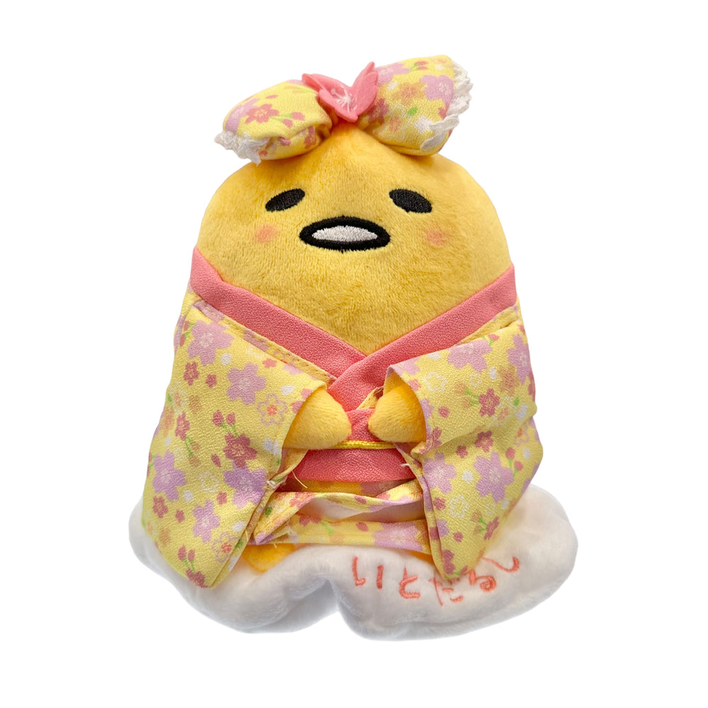 Gudetama "Sakura Kimono" Standing Plush