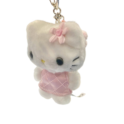 Hello Kitty "Pink Quilt" Keychain w/ Mascot