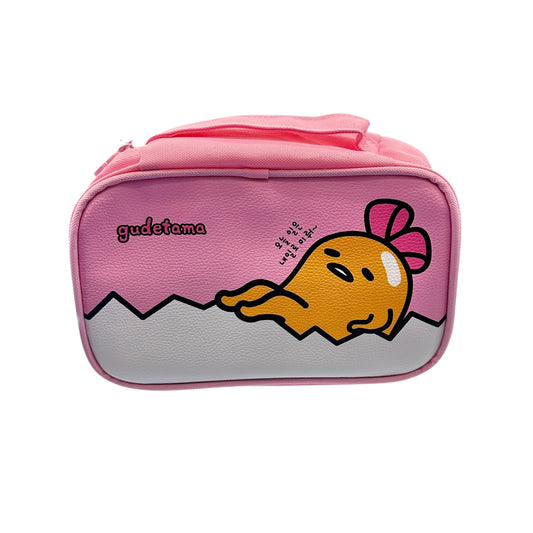 Gudetama Pencil Pouch w/ Handle (Pink)