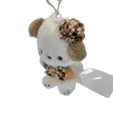 Pochacco "Mocha Check" Mascot Clip On Plush