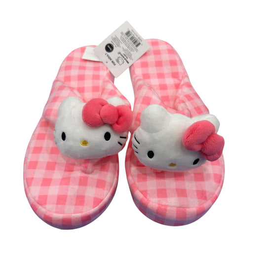 Hello Kitty "Gingham Interior" Bath Slippers