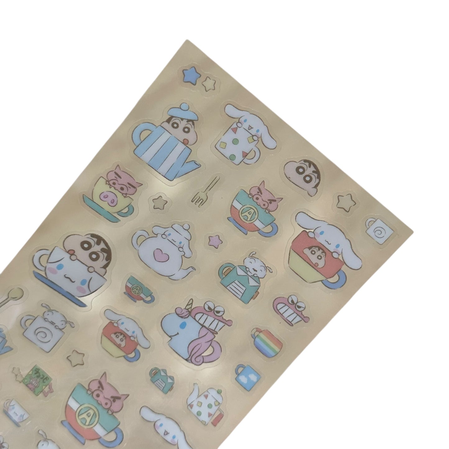 Cinnamoroll x Crayon Shin Chan Clear Sticker (Cup)