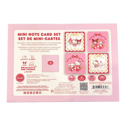 Hello Kitty & Friends Hearts & Ribbons Mini Note Card