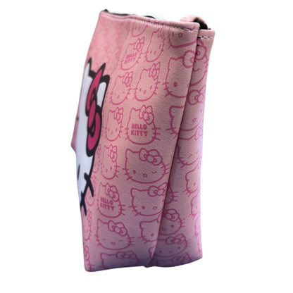 Hello Kitty Large Trapezoid Cosmetic Bag w/ Pink Hello Kitty Pattern (Pink)