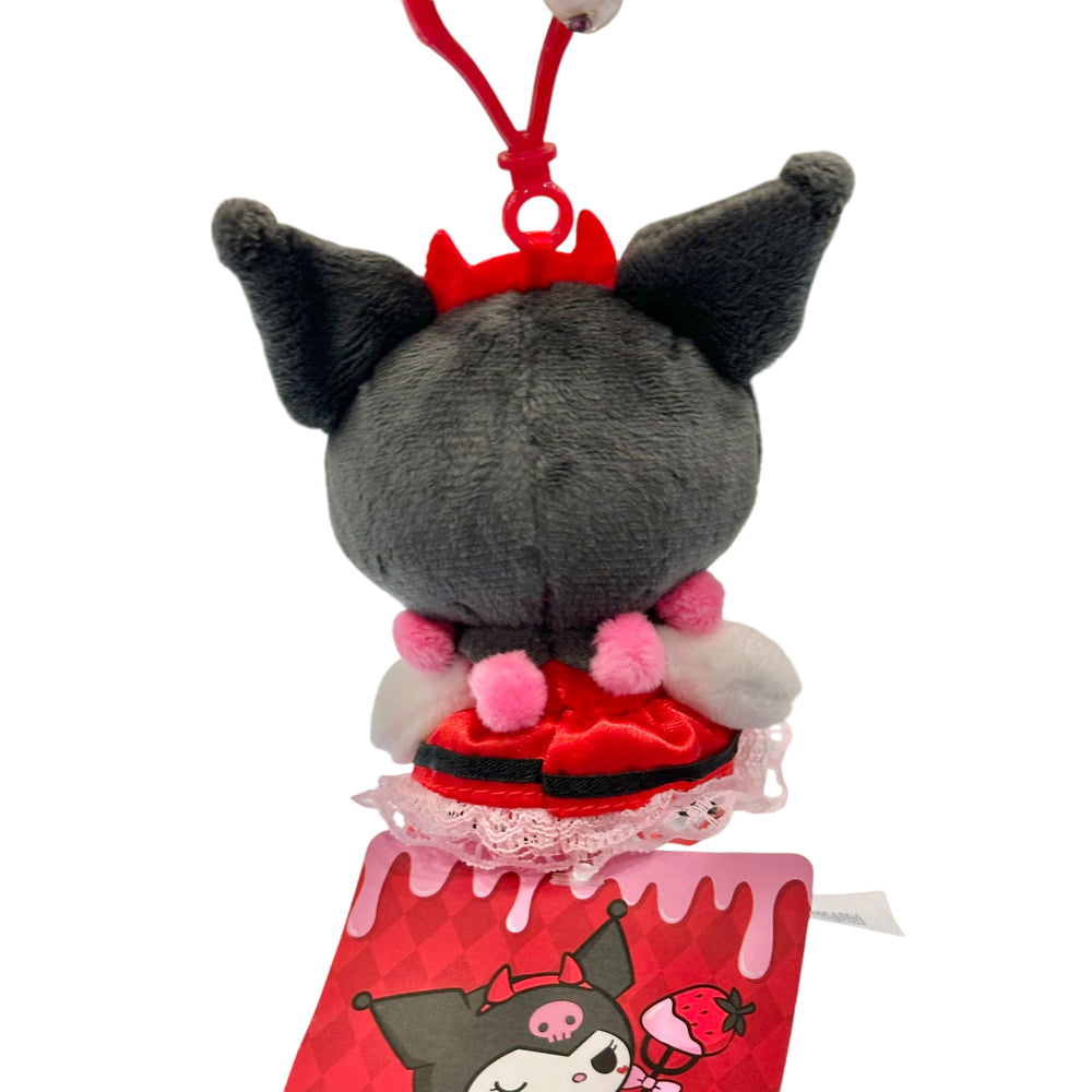 Kuromi "Strawberry" Mascot Clip On Plush