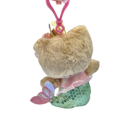 Hello Kitty "Spangle Mermaid" Tan Mascot Clip On