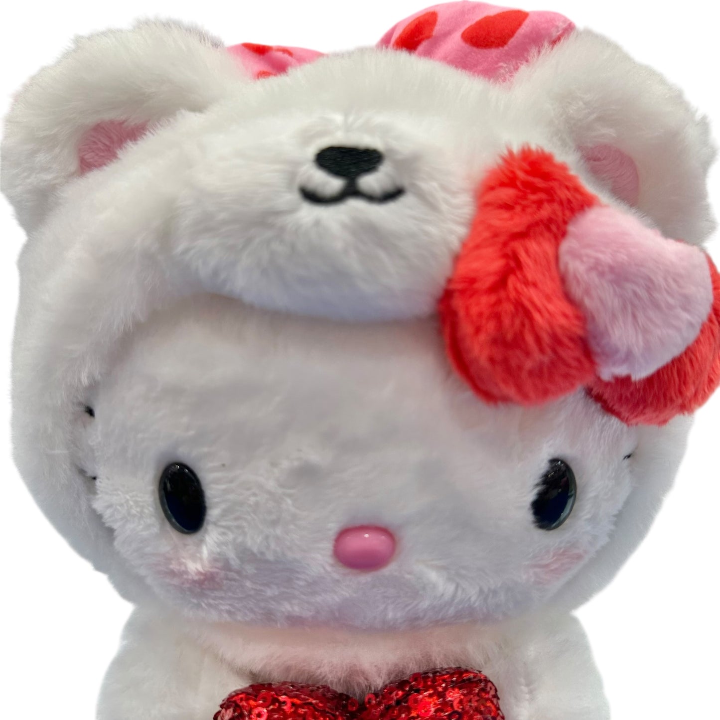 Hello Kitty "Heart Bear White" 8in Plush