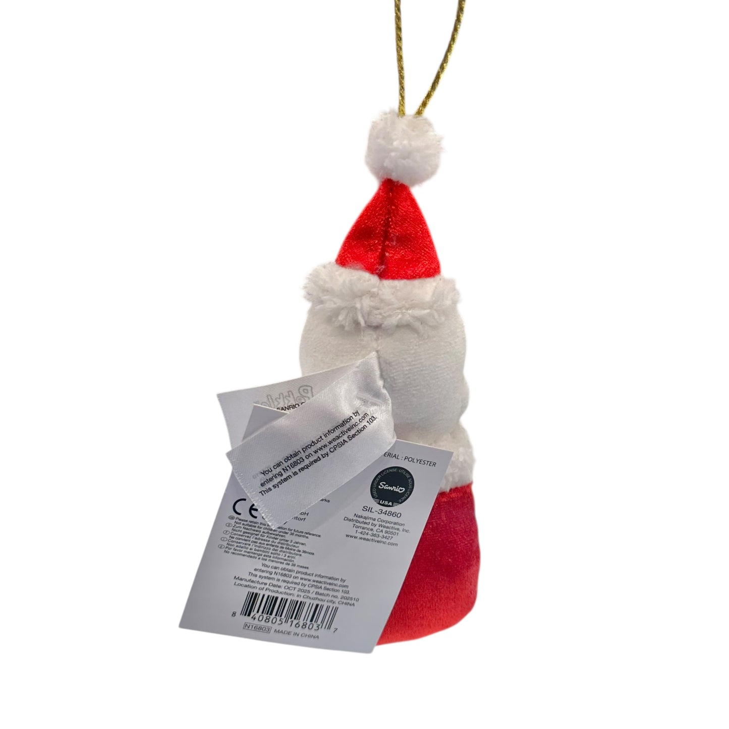 Ahiru No Pekkle Christmas Stocking Mascot Ornament