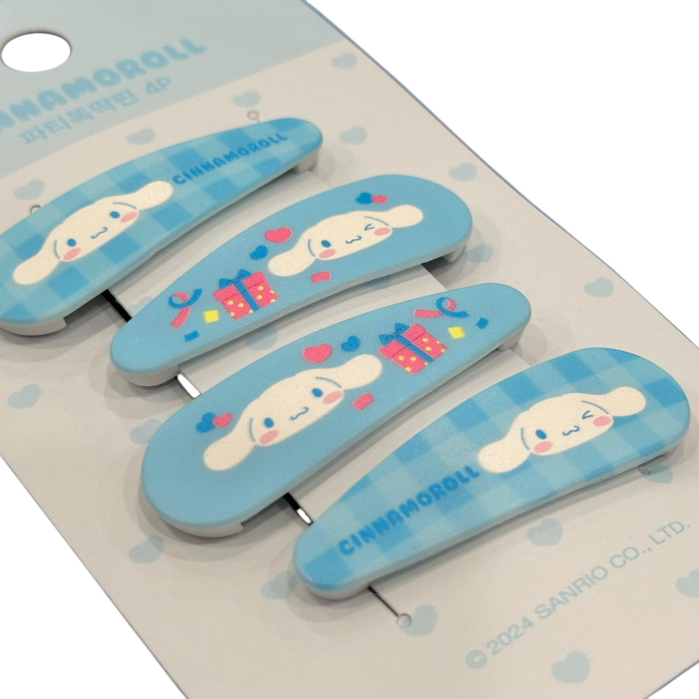 Cinnamoroll Hair Snap Clips 4pc Set