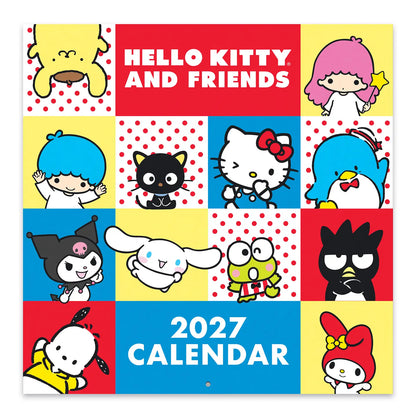 Hello Kitty & Friends 2027 Retro 12in x 12in Wall Calendar