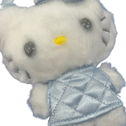 Hello Kitty "Blue Quilt" Keychain w/ Mascot