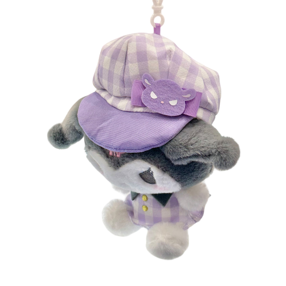 Kuromi "Gingham Casquette" Mascot Clip On Plush