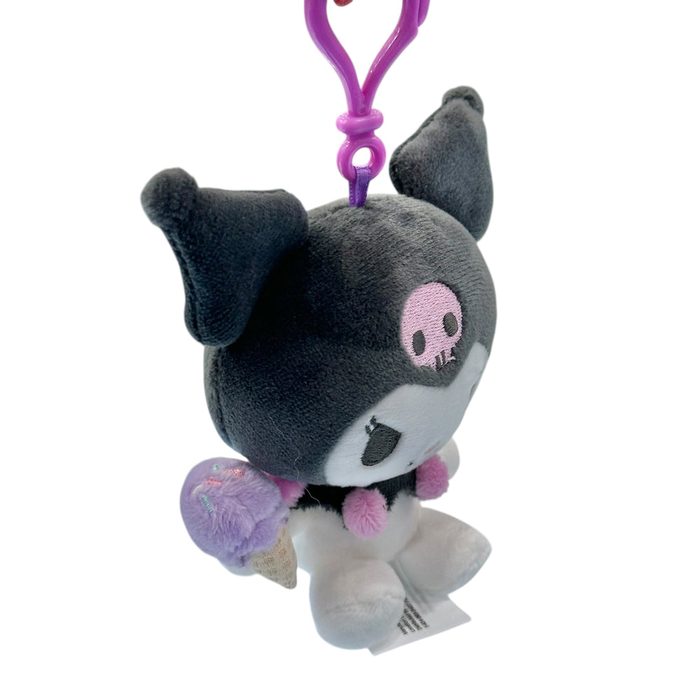 Kuromi "Pastel Check" Mascot Clip-On Plush