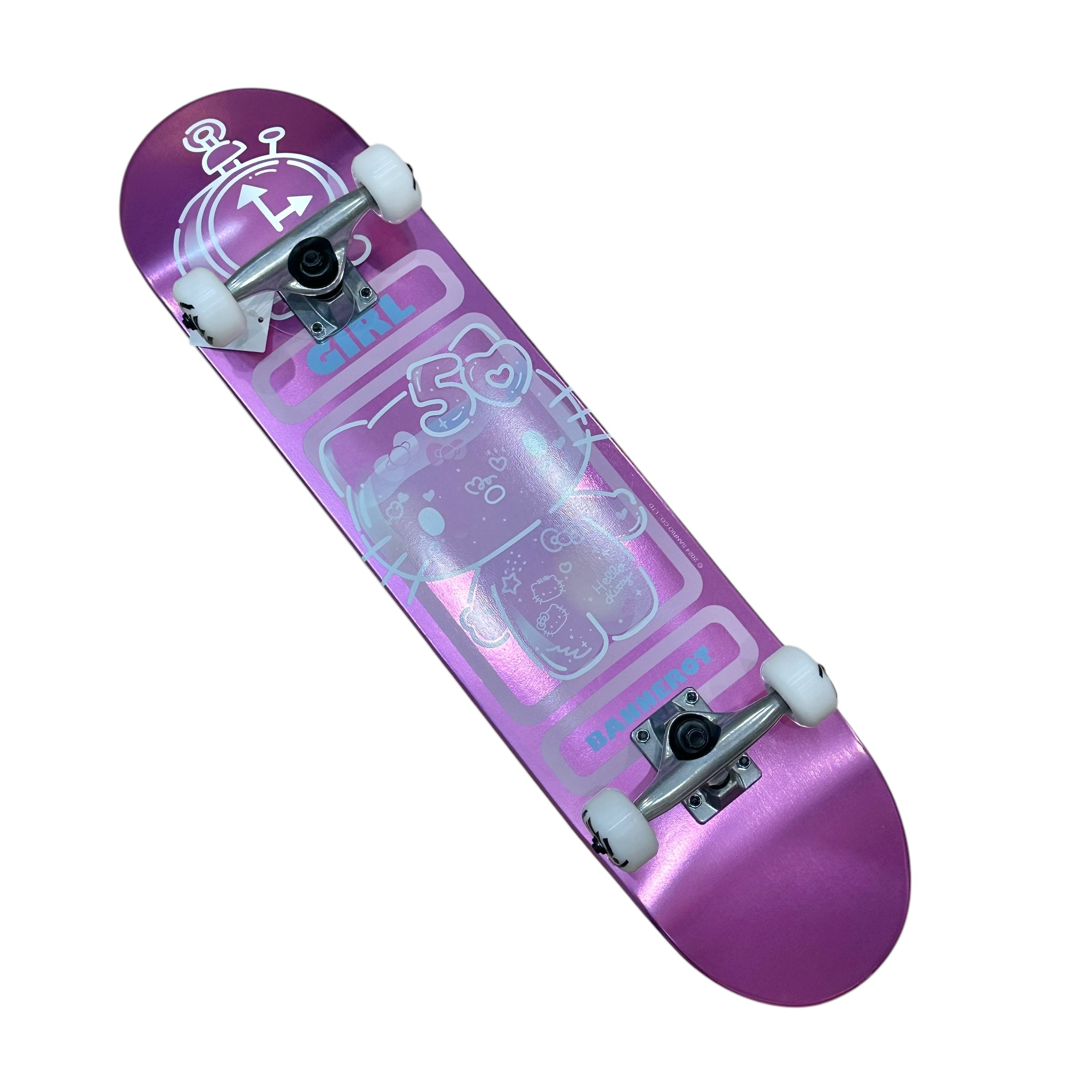 X-girl × GIRL SKEAT BOAD DECK Hello Kitty x GIRL Bannerot Complete Deck (50th Anniv.)