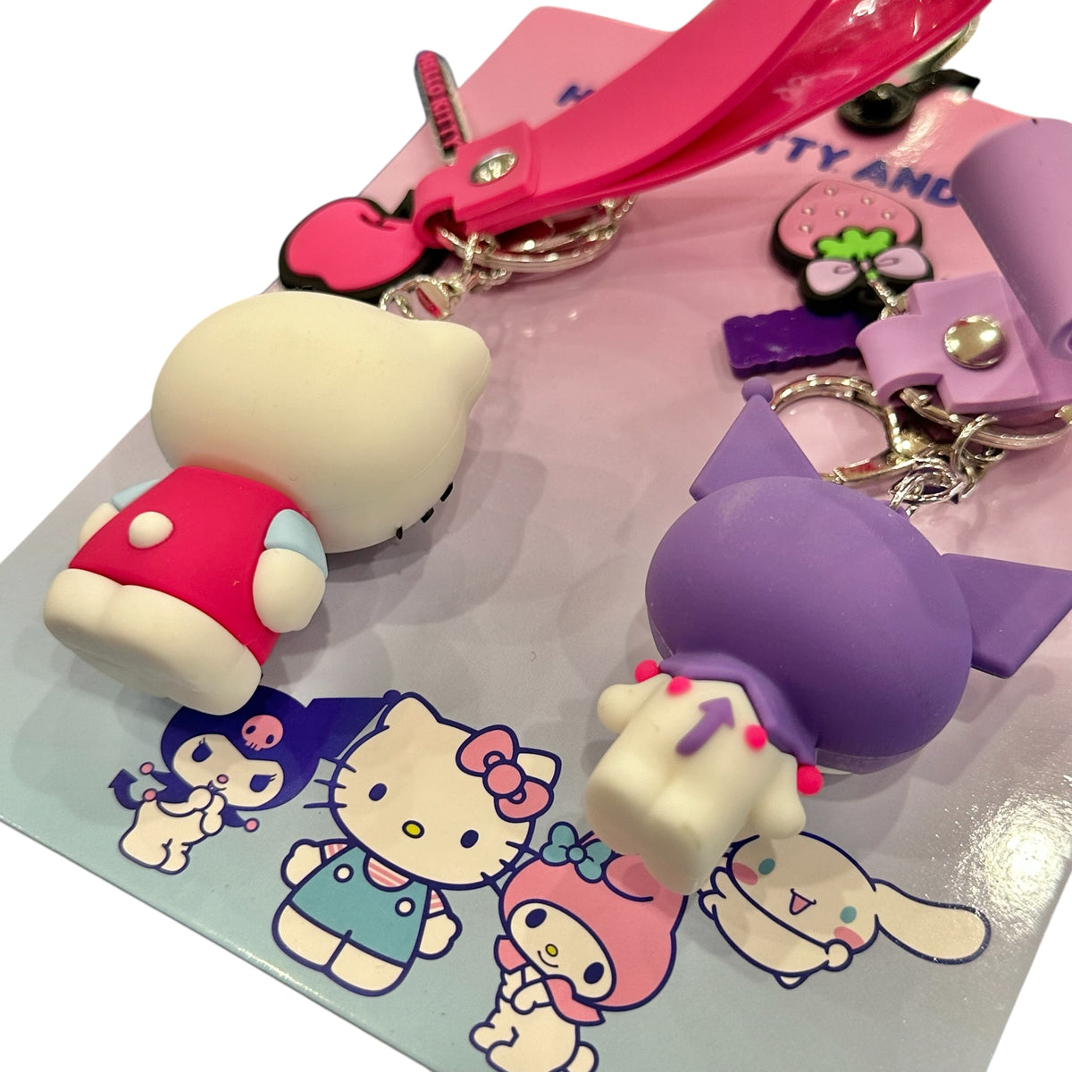 Hello Kitty & Kuromi Lanyard Set
