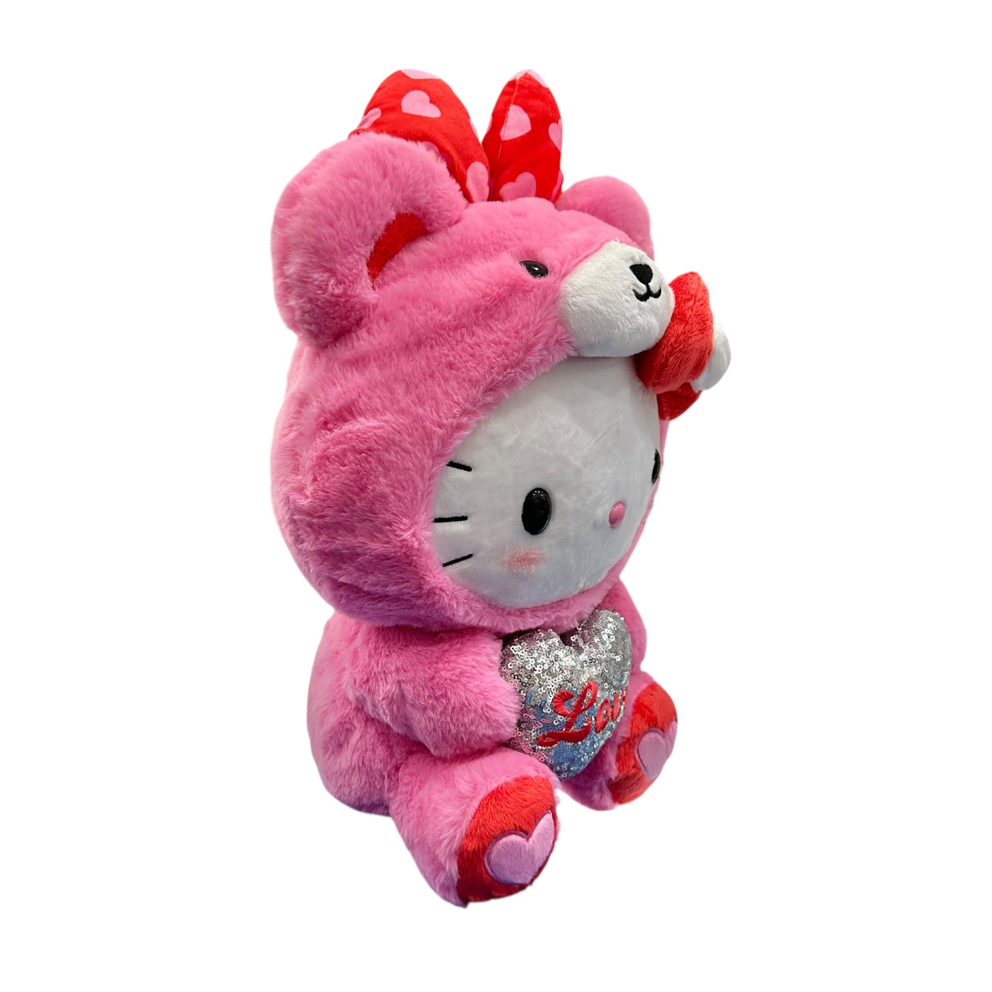 Hello Kitty "Heart Bear Pink" 15in Plush