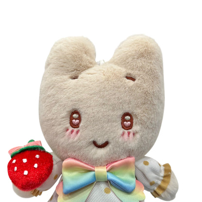 Marroncream "Strawberry Rainbow" Mascot Clip On