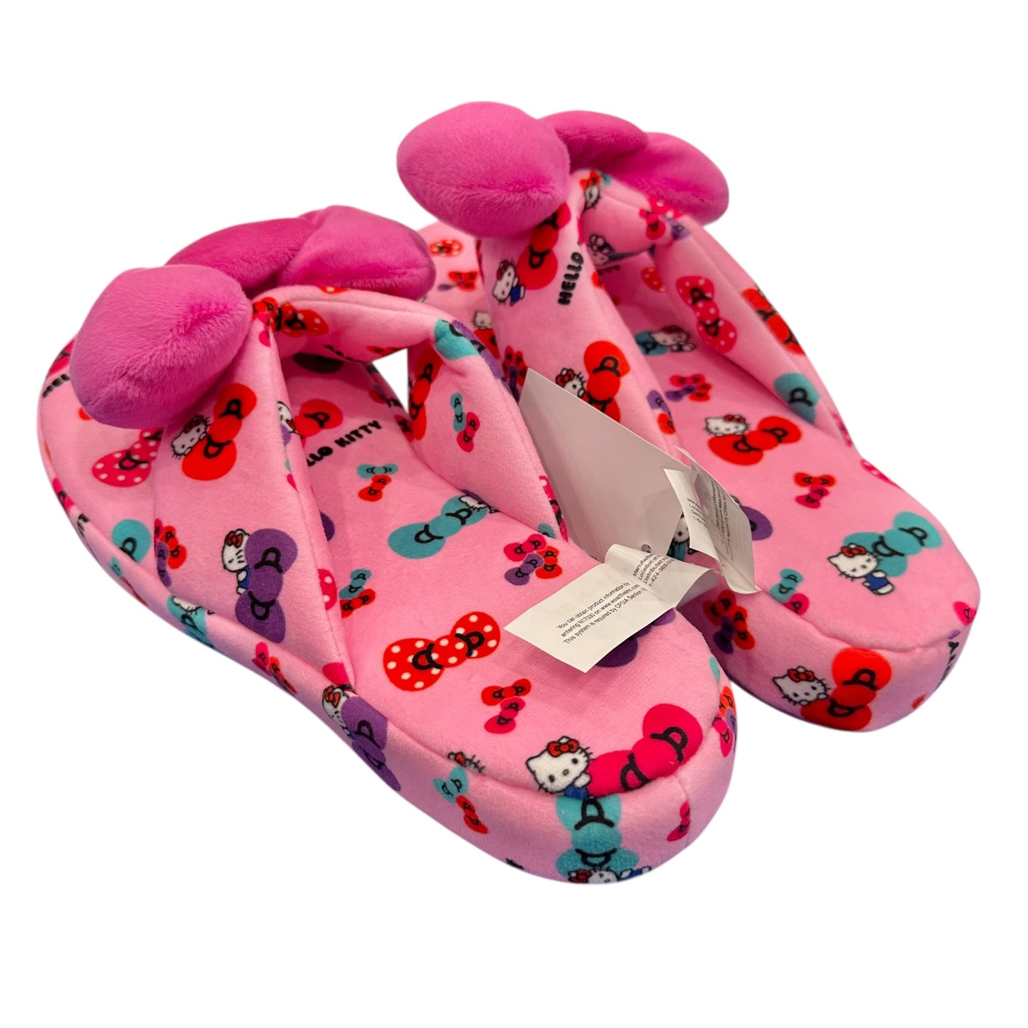 Hello Kitty "Ribbon Pattern" Bath Slippers