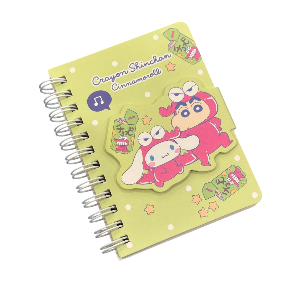 Cinnamoroll x Crayon Shin Chan Magnet Notebook (Chocobi)