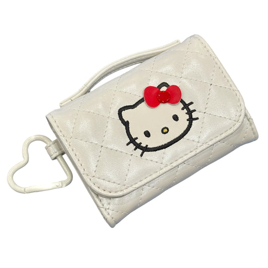 Hello Kitty " White Quilt" Coin Purse