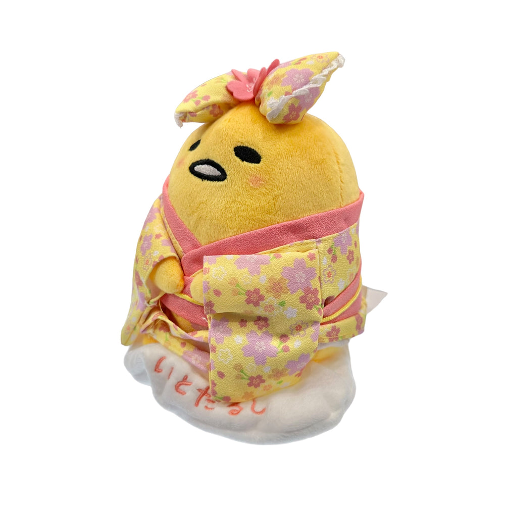 Gudetama "Sakura Kimono" Standing Plush