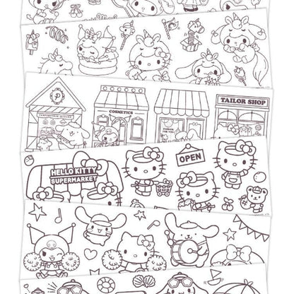 Sanrio Characters Roll Coloring Sticker (V1)