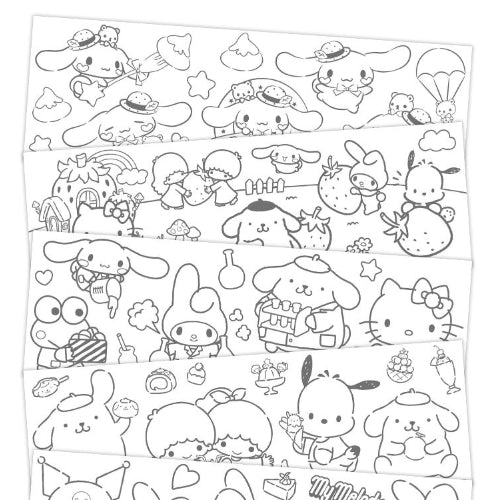 Sanrio Characters Roll Coloring Sticker (V2)