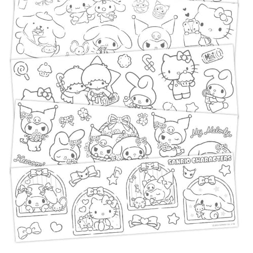 Sanrio Characters Roll Coloring Sticker (V2)