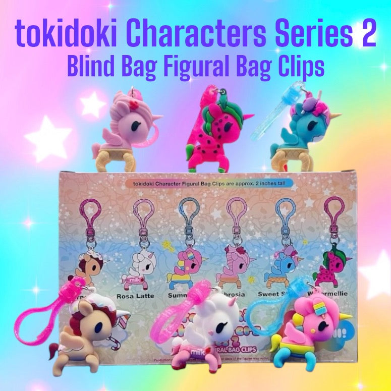 tokidoki Characters Blind Bag Figural Bag Clips Series 2