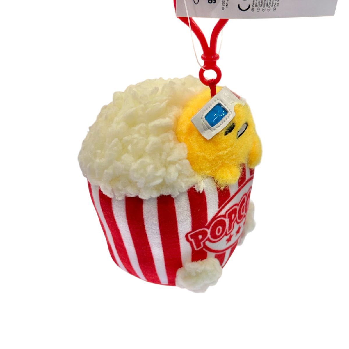 Gudetama "Movie Theater" Mascot Clip On Plush