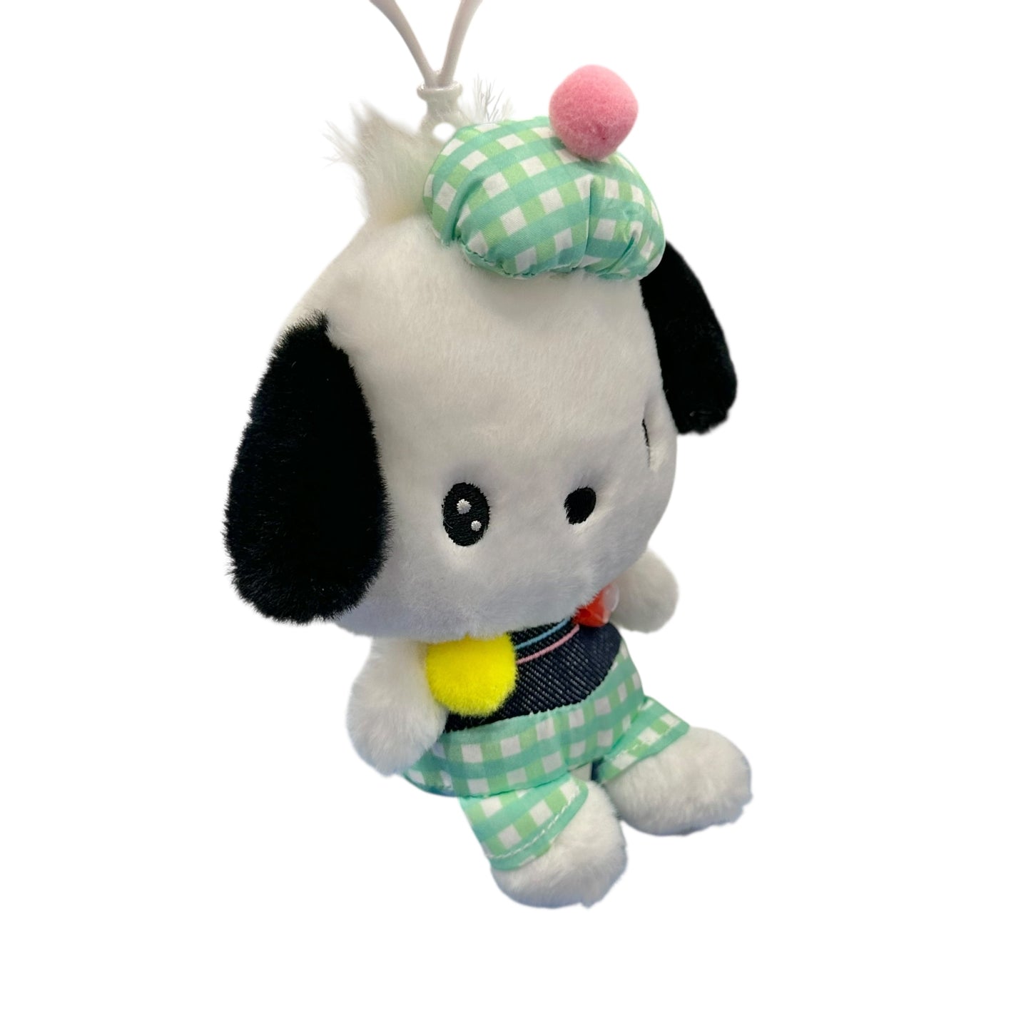 Pochacco "Gingham Denim" Mascot Clip On