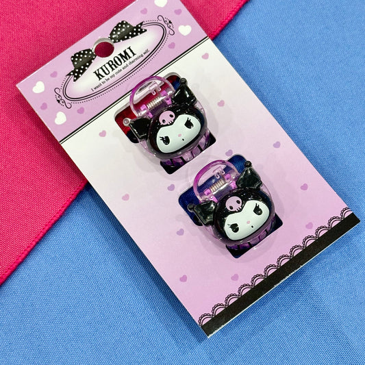 Kuromi "Clear" Hair Clip Set