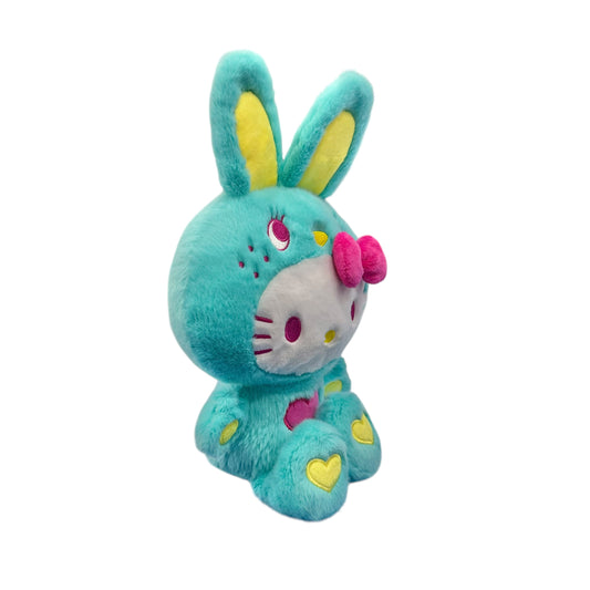 Hello Kitty "Green Colorful Bunny" 11in Plush