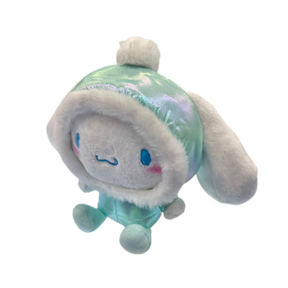 Cinnamoroll "Shiny Hooded Puffer Jacket" 8in Plush