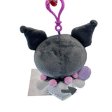 Kuromi "Pastel Check" Mascot Clip-On Plush