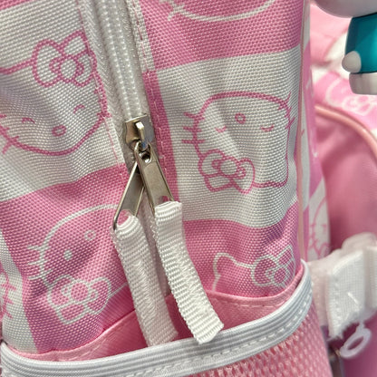 Hello Kitty AOP Backpack w/ Detachable Lunch Bag & 3D Charm