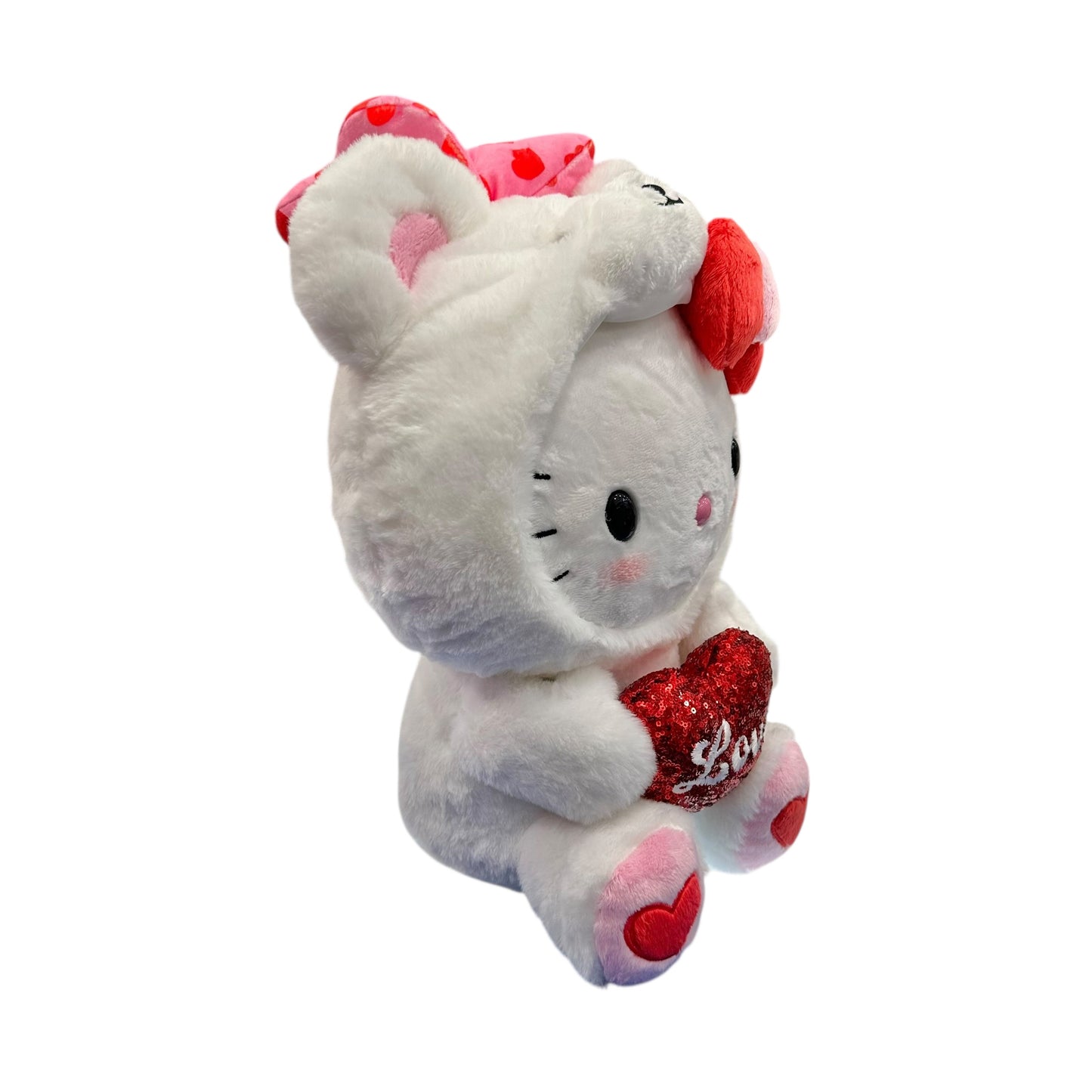 Hello Kitty "Heart Bear White" 15in Plush