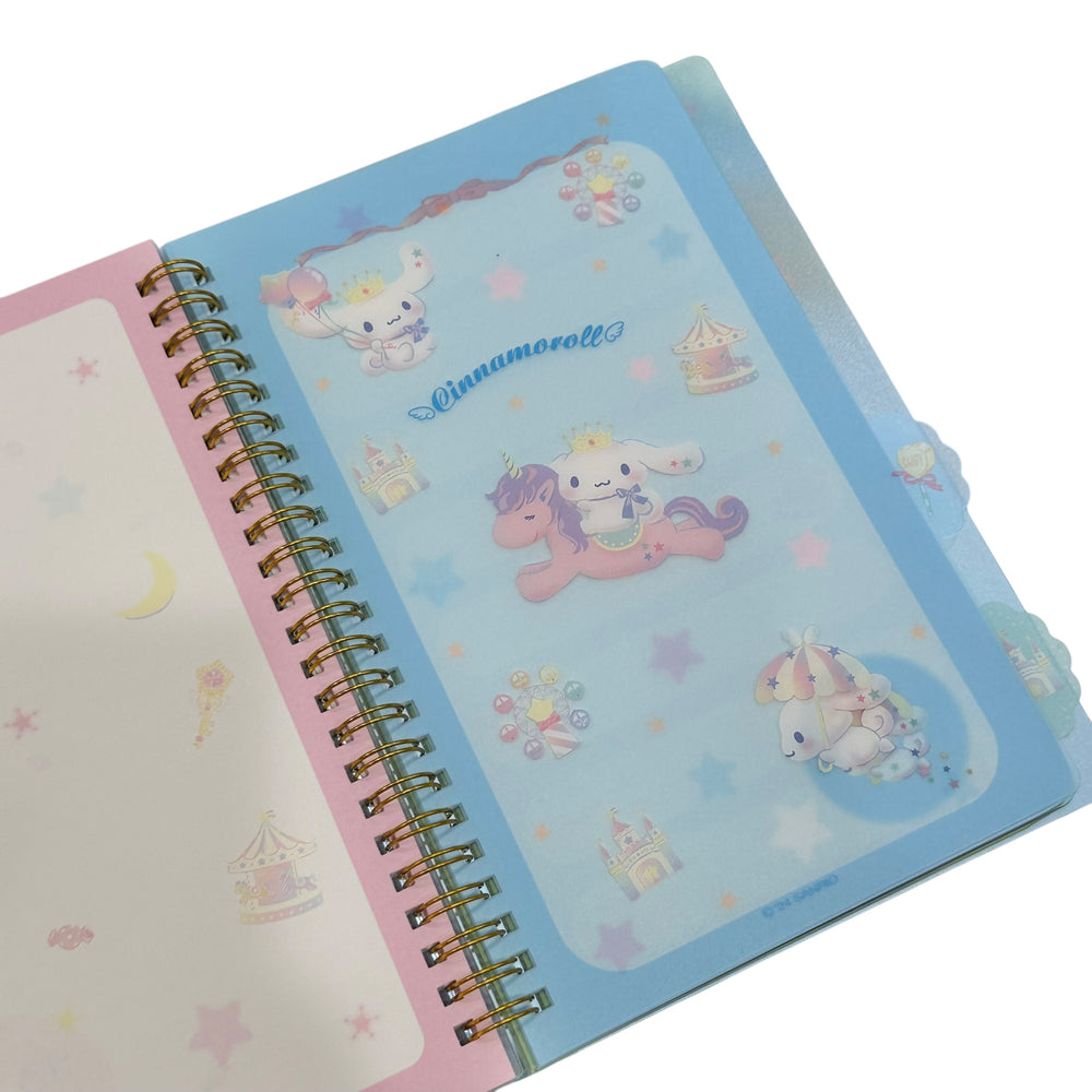 Cinnamoroll Bling Bling 4-Tab Index Notebook