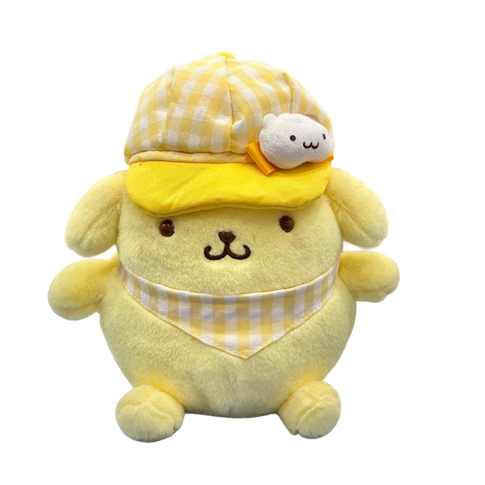 Pompompurin "Gingham Casquette" 8in Plush