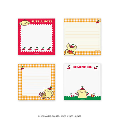 Pompompurin "Cherry Picnic" Mini Notepad