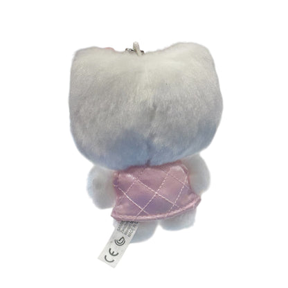 Hello Kitty "Pink Quilt" Keychain w/ Mascot
