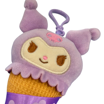 Kuromi "Ice Cream Food" Mascot Clip On
