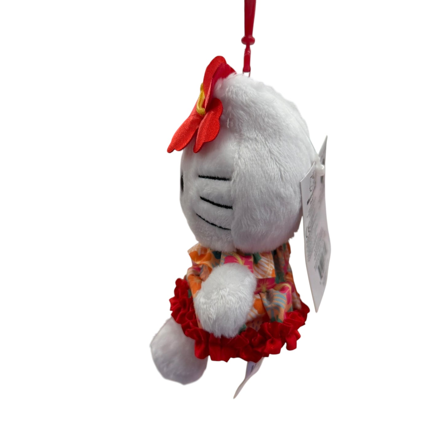 Hello Kitty "White Hibiscus" Mascot Clip On