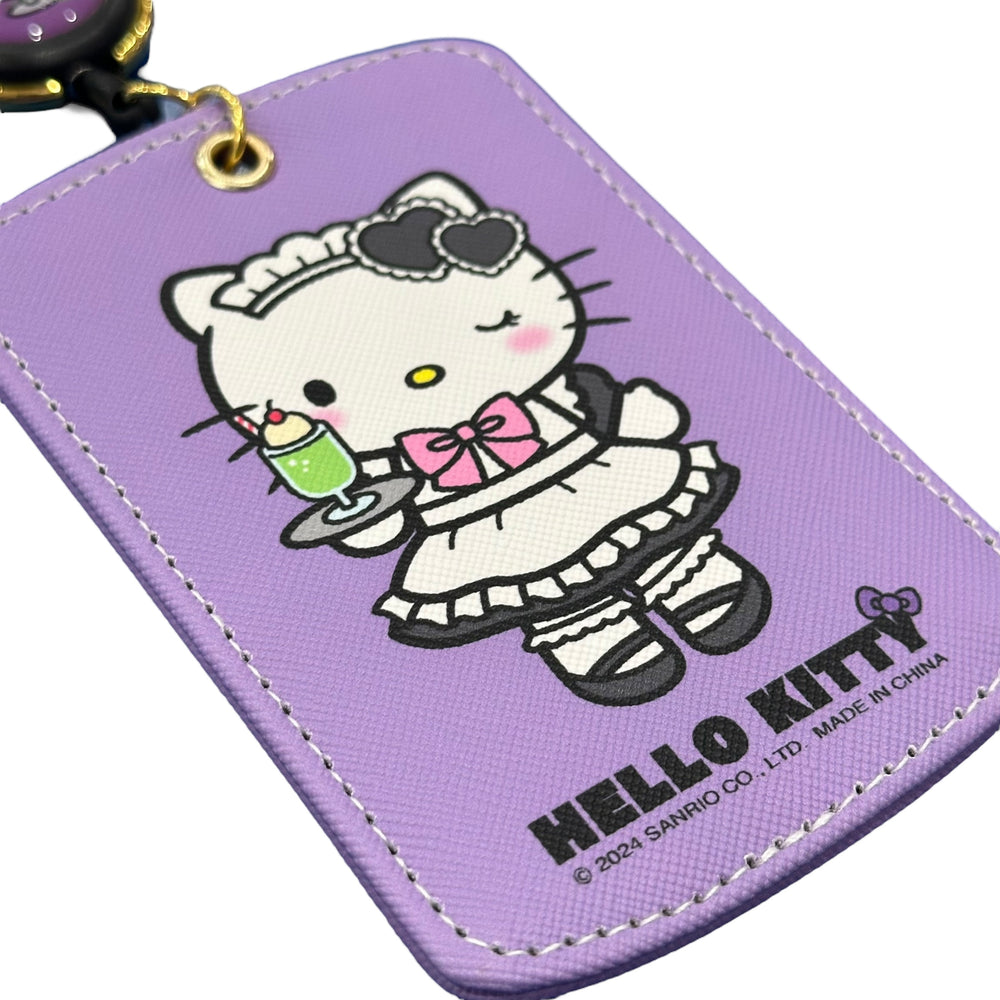 Hello Kitty "Maid" Japan Girl Card Case w/ Key Reel