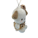 Pochacco "Mocha Check" Mascot Clip On Plush