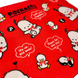 Pochacco "Red Ribbon" Flat Pouch