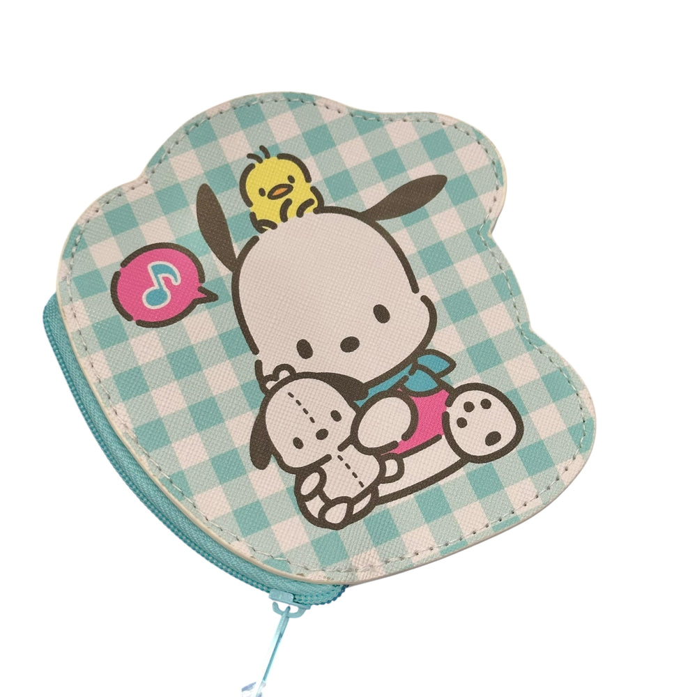 Pochacco "Pastel Check" Die-Cut Coin Purse